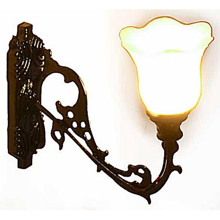 Lanterna a muro in metallo 1,3 cm con led 3V luce calda