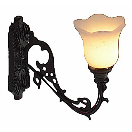 Lanterna a muro in metallo 1,3 cm con led 3V luce calda