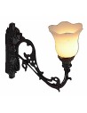 Lámpara de pared de metal 1,3 cm con led 12V luz cálida