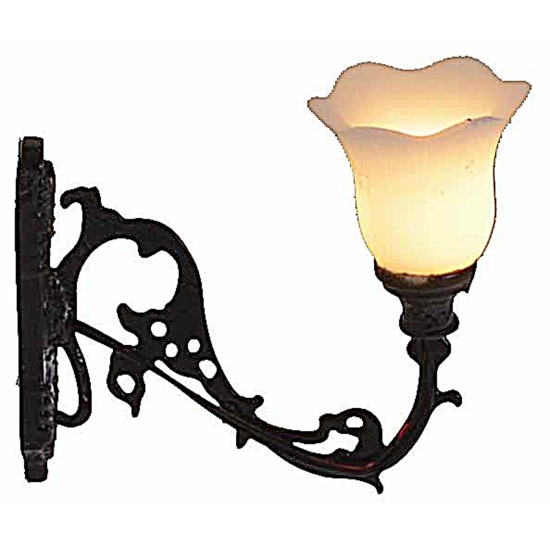 Metal wall lantern 1.3 cm with 12V LED warm light