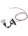 Lámpara de pared de metal 1,3 cm con led 12V luz cálida