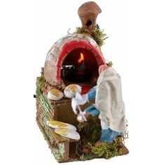 Baker in motion with fire light 2