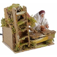 Falegname in movimento con pialla - statue in movimento per 2