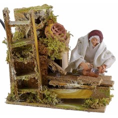 Falegname in movimento con pialla - statue in movimento per