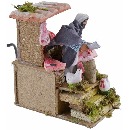 Carnicero en movimiento para belén