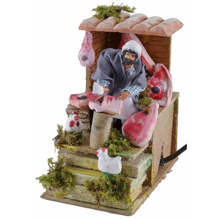 Carnicero en movimiento para belén