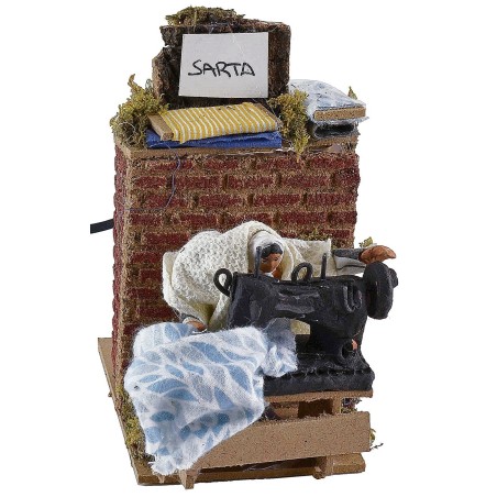 Sarta con macchina in movimento cm 10 Mondo Presepi