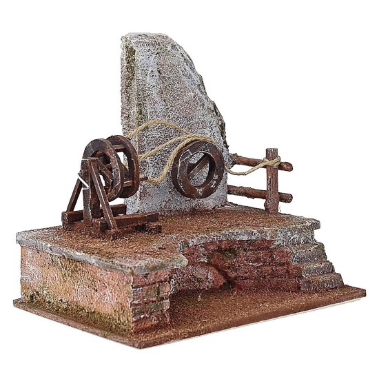 Rueda de cordelero manual cm 24X18X20 h para estatuas de 12 cm