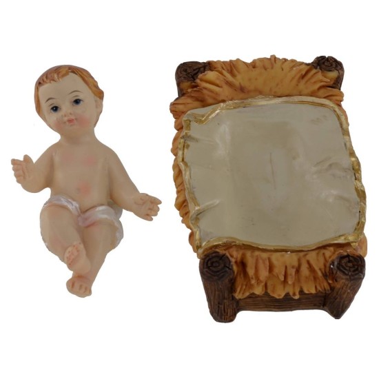 Natividad en juego de 11 figuras de 15 cm en resina