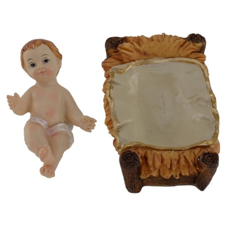 Natividad en juego de 11 figuras de 15 cm en resina