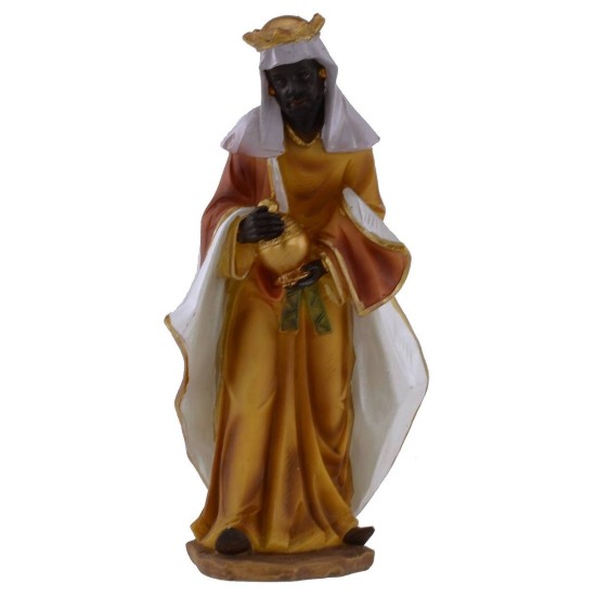 Natività in set da 11 soggetti cm 15 in resina base, altezza