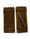 Wooden shutter with double door cm 4x4,7- TP01
