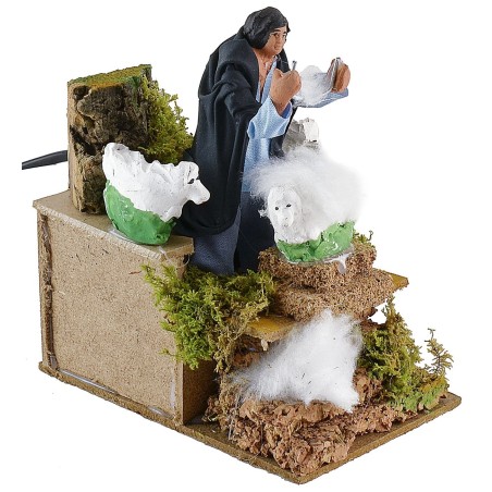 Esquilador en movimiento de 10 cm Mundo Pesebres