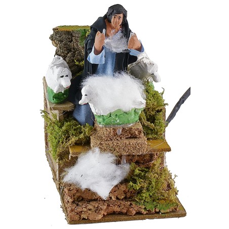 Esquilador en movimiento de 10 cm Mundo Pesebres