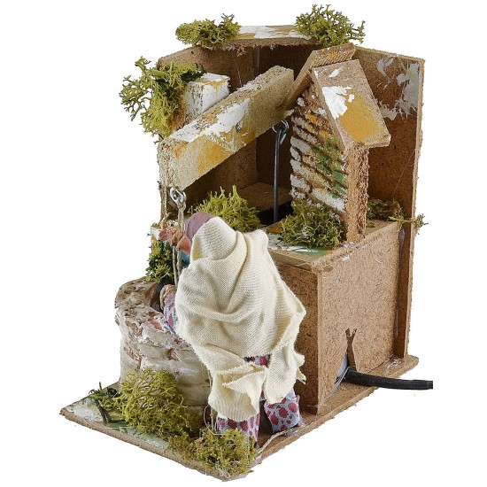 Donna al pozzo in movimento 10 cm