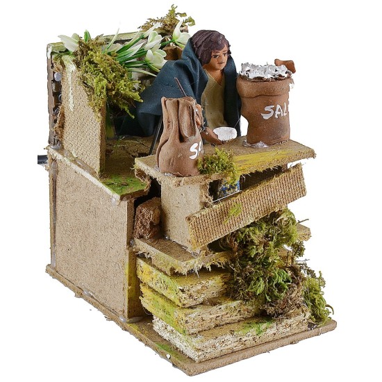 Seller of salt in motion 10 cm