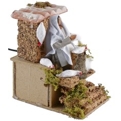 Desplumadora de gallinas en movimiento cm 10 Mondo Presepi 2