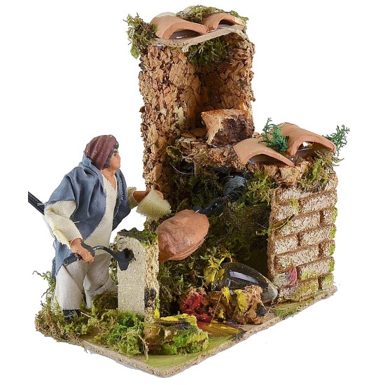 Porchetta en movimiento con fuego funcionando cm 10 Mundo