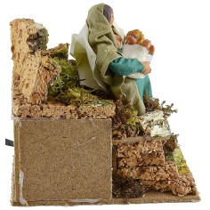 Madre con niño en movimiento cm 10 Mundo Pesebres 2