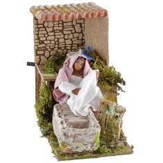 Lavandera en movimiento 10 cm Mundo Belenes