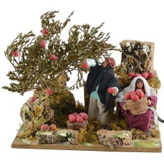 Raccoglitori di mele cm 11-12 movimento Mondo Presepi