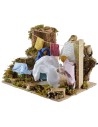 Donne che stendono i panni in movimento cm 12 Mondo Presepi