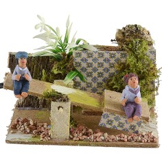 Bambini su dondolo serie 10 cm 2