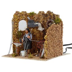 Locksmith in motion with working fire series 10 cm 2