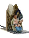 Tessitrice 8 cm in movimento Mondo Presepi