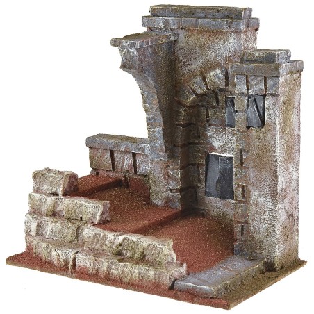 "Section of the ascent traveled by Christ towards Golgotha 25x15x25 h"