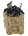 Sacco in juta con olive nere cm 4 h