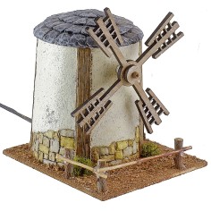 Molino de viento circular con aspas funcionales de 13,5x15,5x15 2