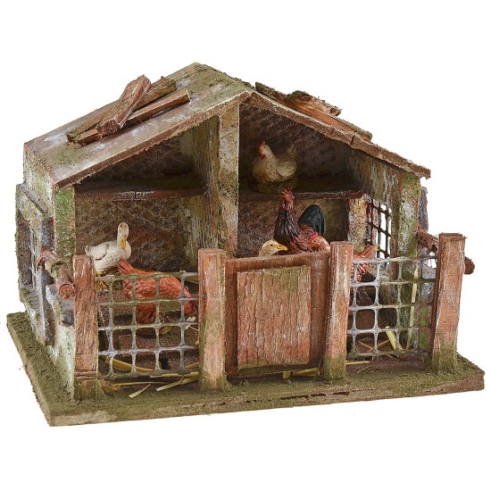 Pollaio per presepe cm 19x14,5x13 h Mondo Presepi