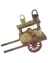 Carretto con cestini cm 11x7,5x6 h altezza, carro, consigliato