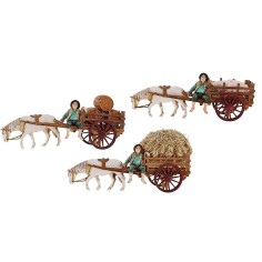 Set 3 carri assortiti serie 10 cm Landi Moranduzzo carro