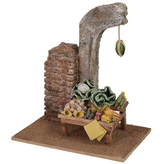 Ambientación de la frutería cm 14,5x11,5x16 h altura.