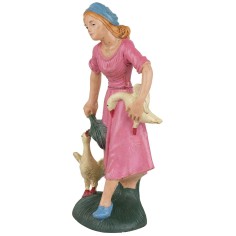 Woman with geese 15 cm Euromarchi