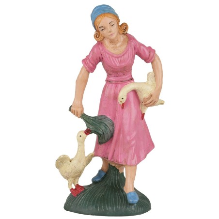 Woman with geese 15 cm Euromarchi