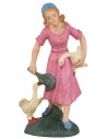 Mujer con gansos 15 cm Euromarchi