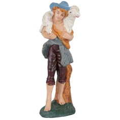 Pastore con agnello sulle spalle 15 cm Euromarchi