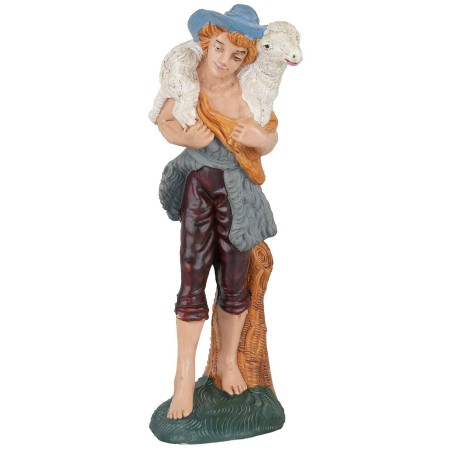 Pastore con agnello sulle spalle 15 cm Euromarchi base