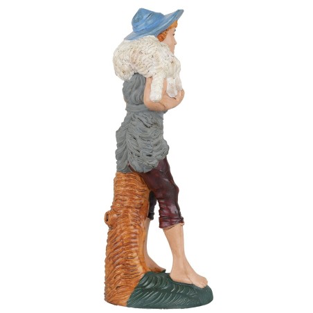 Pastore con agnello sulle spalle 15 cm Euromarchi base