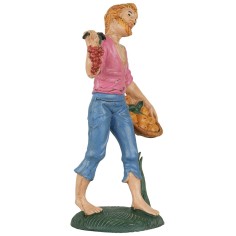 Uomo con cesto di frutta 15 cm Euromarchi 2