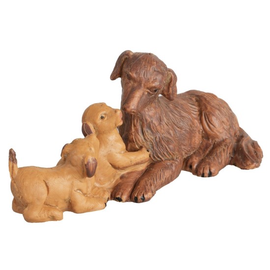 Familia de perros para estatuas de 12 cm, estatuas de Fontanini, perros.