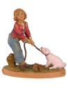 Bambino con maiale serie 12 cm Fontanini