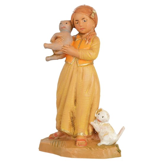 Bambina con gatti serie 12cm Fontanini