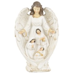 Natividad con ángel cm 7,5x8x22,5 h.