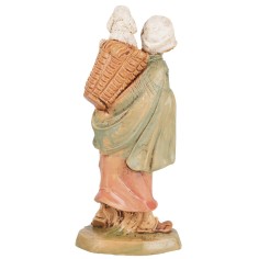 Donna con agnello sulle spalle 10 cm Euromarchi 2