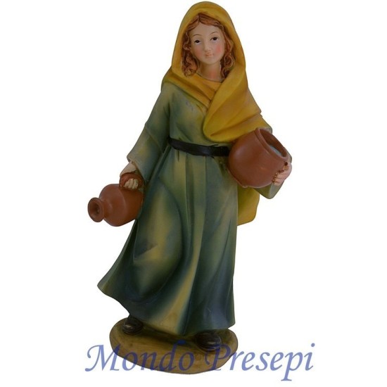 Cm 15 mujer con ánforas Mondo Presepi