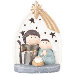 Natività Naïf illuminata 16 cm